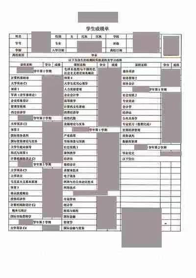 成绩单